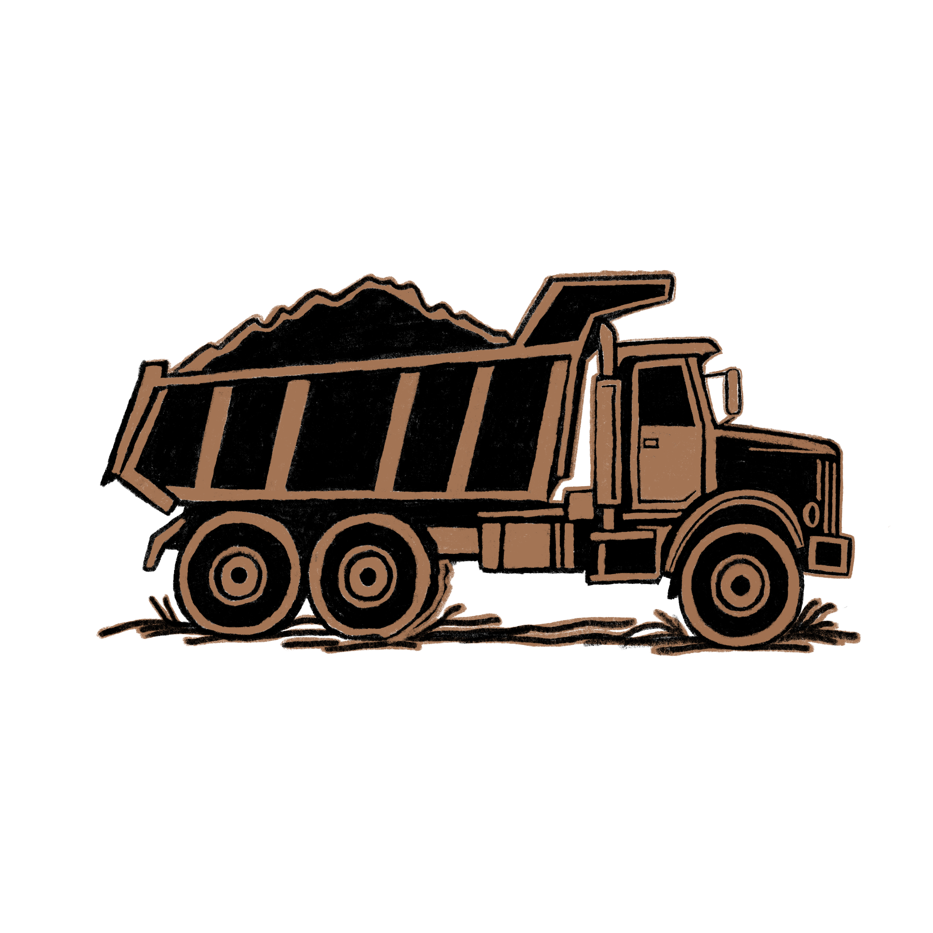 Dump truck illustration