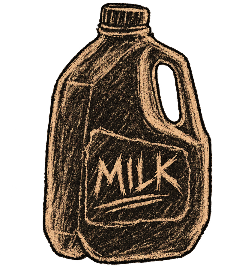 Milk jug illustration